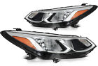 For 2016-2019 Chevrolet Cruze Chrome Clear Left+Right Pair Headlights Assembly (For: 2017 Chevrolet Cruze)