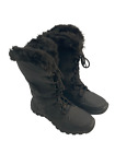 POLAR REFRESH BLACK QUILTED WINTER SNOW BOOTS WOMEN'S SIZE 8