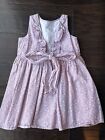 VIGNETTE Girl’s Lilac Boutique Dress Floral Sleeveless w/Bow Size 6Y Cotton EUC