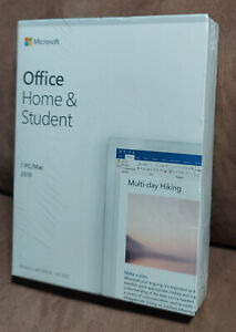 microsoft office home and student 2019 win/mac Retail Box brand new sealed