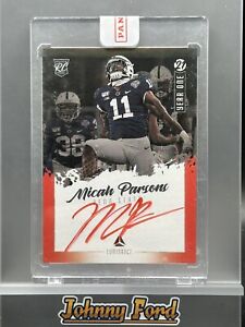 New Listing2021 Panini Luminance Year One Micah Parsons Rookie Auto Autograph Red Ink
