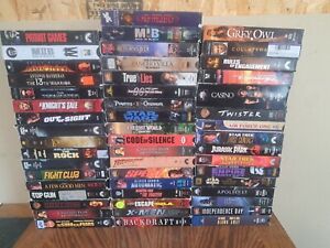 PREMIUM LOT!! 50+ VHS Tapes Movies Lot ACTION / ADVENTURE ONLY!  80's 90's 2000s