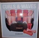New ListingConair Hair Curls & Waves Multisize Curlers Compact Hot Rollers Coral Color 20ct