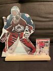 Patrick Roy Colorado Avalanche NHL Collectible Wood Cutout With Trading Card