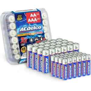 ACDelco AA&AAA Batteries, 48Count Combo Pack Alkaline Battery, 24 Count each