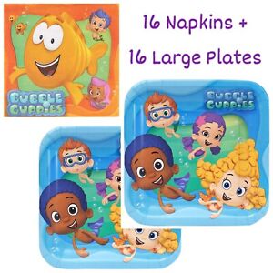 Bubble Guppies 16 Each Luncheon Napkins + 9