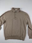 Ermenegildo Zegna Sweater Mens XL Size 54 Brown Long Sleeve Lana Wool Italy