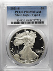 2021 S $1 American Proof Silver Eagle 1oz Fine Coin PCGS PF69 Ultra Cameo Type 2
