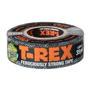 T-Rex Ferociously Strong Duct Tape, 1.88 in. x 35 yd, 1 Roll, Dark Gunmetal Gray