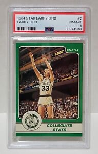 1984 Star Larry Bird #2 Collegiate Stats - PSA 8 NM-MT Celtics HOF