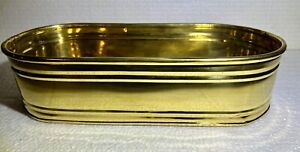 Oval Shaped Brass Planter - Made In India Handicrafts of: Brass Art Wares