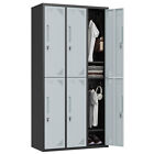 6 Doors Locker,Metal Locker Storage Cabinet,Storage Locker for Home,School,Gym
