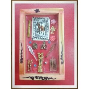 Box of Mantra Inn Koo Horse Lady Takrud Talisman Lucky Love Charm Thai Amulet