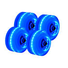 4PCS Luminous Light Up Quad Roller Skate Wheels W/ BankRoll Bearings Installed