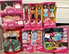 Lot Of 11 Barbies NRFB 1990’s Bicyclin AA Bedtime Soft AA Flower Fun & More