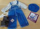American Girl Kit's Retired Hobo Overalls Outfit w/ Boots