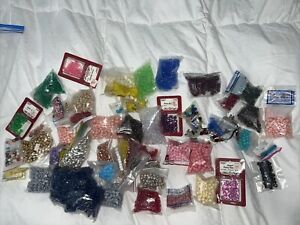 Huge Lot Pony Beads, Many In Vintage Packages, Color Variety