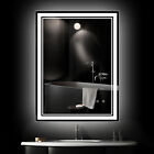 24-40 inches Vanity LED Mirror Bathroom Antifog 3 Color light Adjustment CRI 90