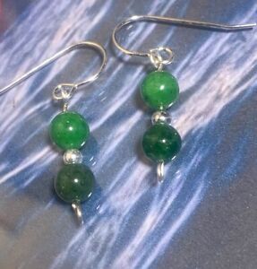 Rare Maw Sit Sit/Jade Albite Sterling Silver Earrings Natural USA Dixie Girl