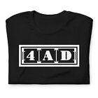 4AD Classic Logo T-Shirt Industrial Goth New Wave Techno Unisex Tee S-5XL