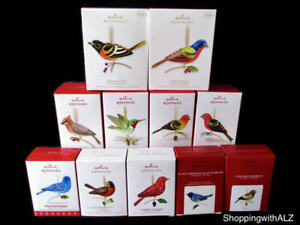 NEW LOT 11 Beauty of Birds Hallmark Keepsake Ornaments Set 2011 - 2021 Christmas