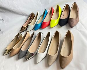 New women basic pointed toe  ballet flats slip on loafer shoes all colors