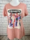 Clueless T-Shirt Top Women's L Pink Graphic Print Short Sleeves Crew Neck