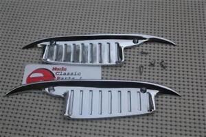 61-64 Impala Chevy Biscayne Bel Air Chrome Door Handle Scratch Guards Pair New (For: 1963 Impala)