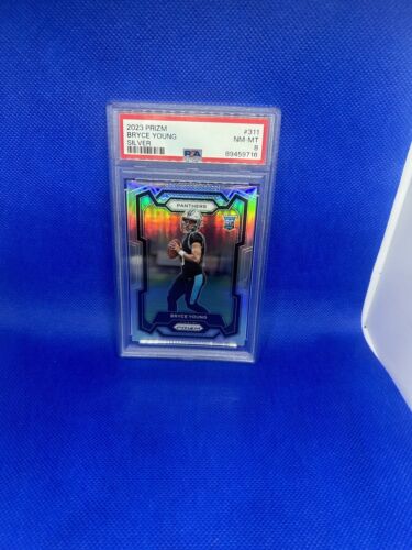 New Listing2023 Panini Prizm Football Bryce Young Silver Rookie PSA 8