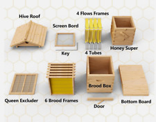 Starter Kit MIni Bee Box Self-Flowing Honey Design Beehive Hive Box &10 X Frames