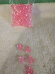 50 Vintage Pink TriBeads for Ceramic Christmas Trees