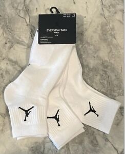 Jordan Everyday max Crew Nike Authentic Jumpman Quarter Socks Men or Women 3pair