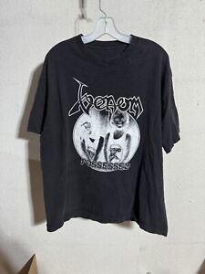 Vintage 90s Venom Possessed T Shirt XL Black Metal Bathory Hellhammer Motörhead