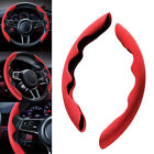 Red Car Parts Anti-Skid Plush Steering Wheel Cover For Auto Interior Accessories
