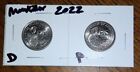 2022 - D & P Mint - Wilma Mankiller - U.S. Women Quarters - 2 Coin Set!
