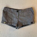 Vintage 90s Y2K Hot Pants Shorts Juniors 9 Gray 2