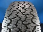Used General Grabber AT X    265 70 17   9-10/32 High Tread  No Patch  5XL