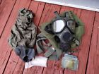 US Army M40 Gas Mask with hood and bag, Medium size, No filter.