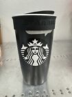 Starbucks ceramic travel mug black tumbler 12oz NWOT