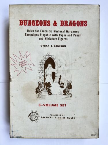 OD&D Original Collector’s Edition Dungeons & Dragons (D&D, DnD) White Box