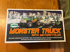 HESS MONSTER TRUCK WITH MOTORCYCLES 2007 New In Box, Never Used