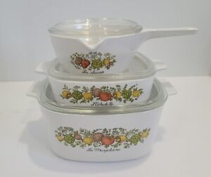 Vintage Corning Ware Spice of Life set good condition 