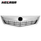 HECASA For Acura TSX 2011 2012 2013 2014 Silvery Front Bumper Upper Grille Grill (For: 2011 Acura TSX Base 2.4L)