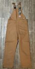 Carhartt Men's FR Bib Overalls Brown (101627-211) 32x32 New With Tags