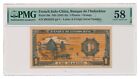 FRENCH INDO-CHINA banknote 1 Piastre 1945 PMG AU 58 About Uncirculated