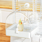 Hanging Bird Bath for Cage, 3 in 1 Multifunction Bird Bath/Bowl/House, Bird Cage