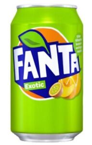 24 Cans of  Fanta Exotic Flavored Soft Drink  330ml Each Can - Free Shipping -