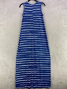 Fresh Produce Sun Dress Women's  Small  Maxi Long Striped Blue Boho USA Made