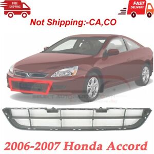 New Fits 2006-2007 Front Bumper Lower Grille Honda Accord Sedan 4-Door HO1036101 (For: 2007 Honda Accord)