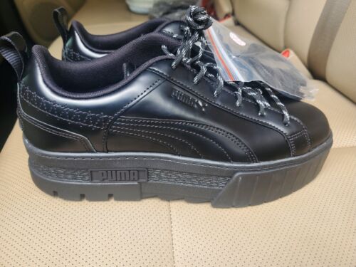 New Puma Black  Womens Dua Lipa x Mayze Flutur Platform shoes size 10
